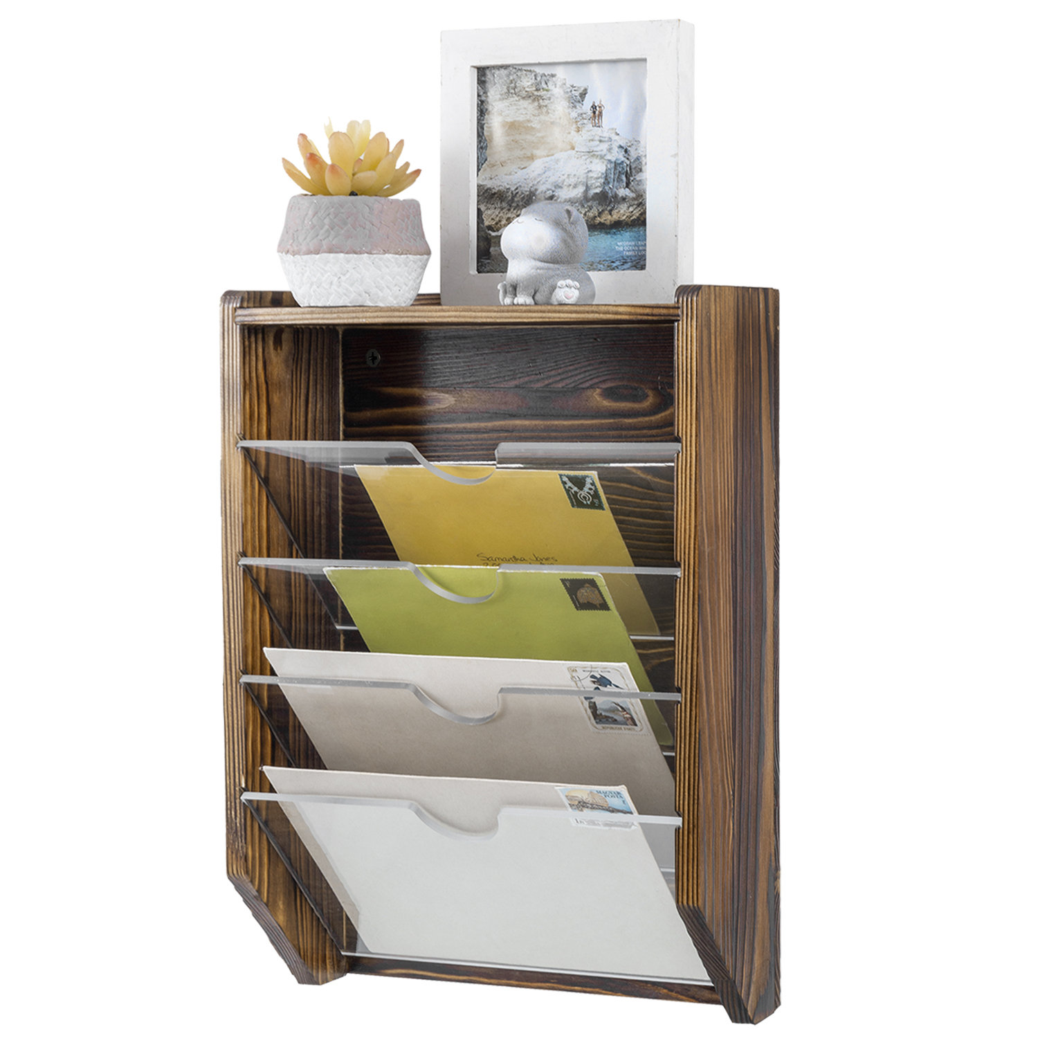 Wall+Mounted+Acacia+Mail+
